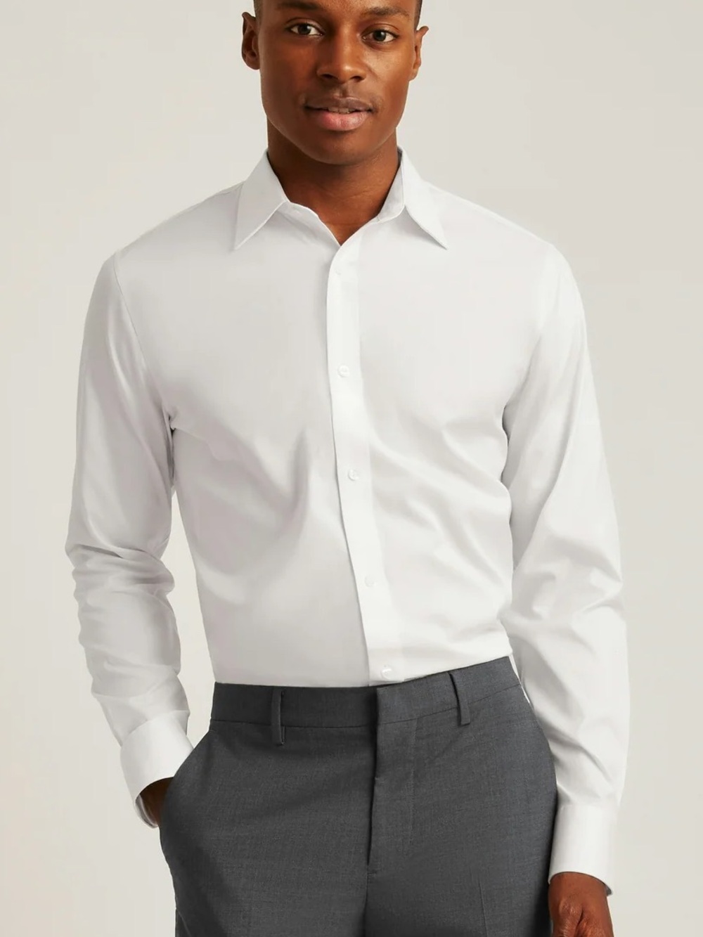 NWOT Bonobos Weekday Warrior Slim-Fit Dress Shirt in White (16 neck, 34 sleeve)